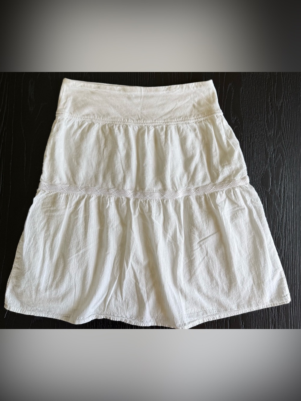 Prana Taja Organic Cotton A-Line Midi Skirt, Size XS, White Color, Beach ready! - Picture 7 of 16